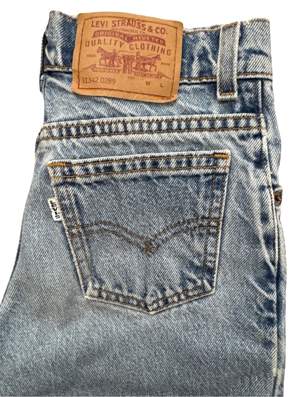 Vintage 90’s White Tag Levi’s Jeans Boys Regular Size 10 USA Made Faded Retro